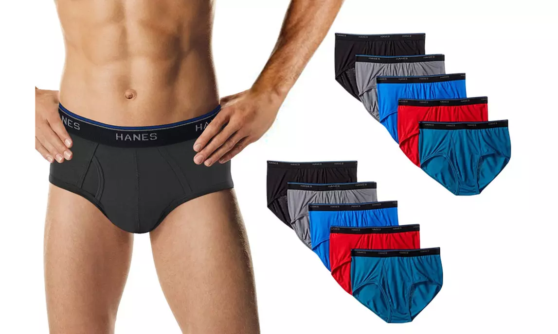 Hanes Men's Comfortblend Woven Boxers or Briefs With Fresh IQ (Multi Pack) - Second Medium