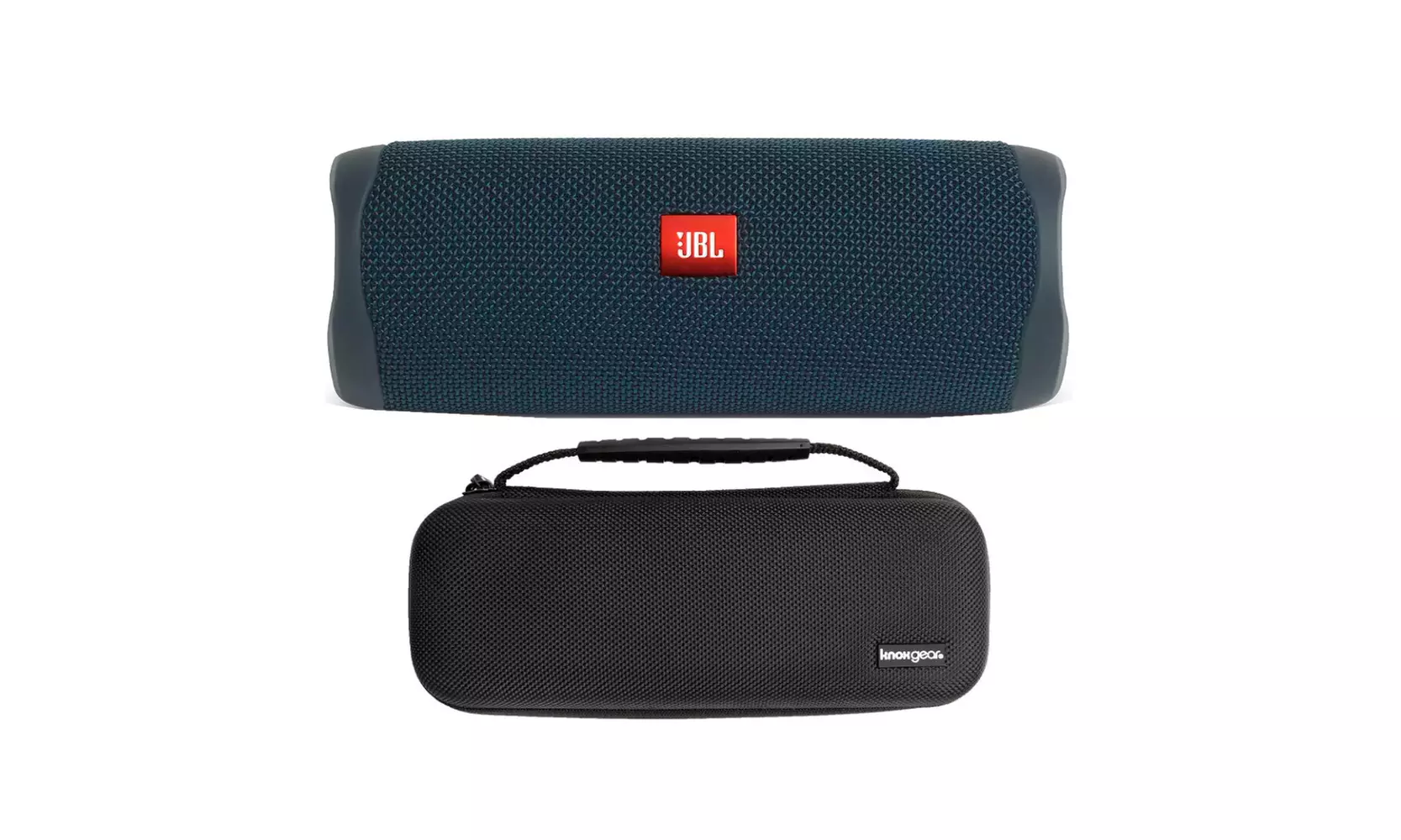 JBL Flip 5 Portable Waterproof Bluetooth Speaker (Ocean Blue) Bundle with Case - Primary Image