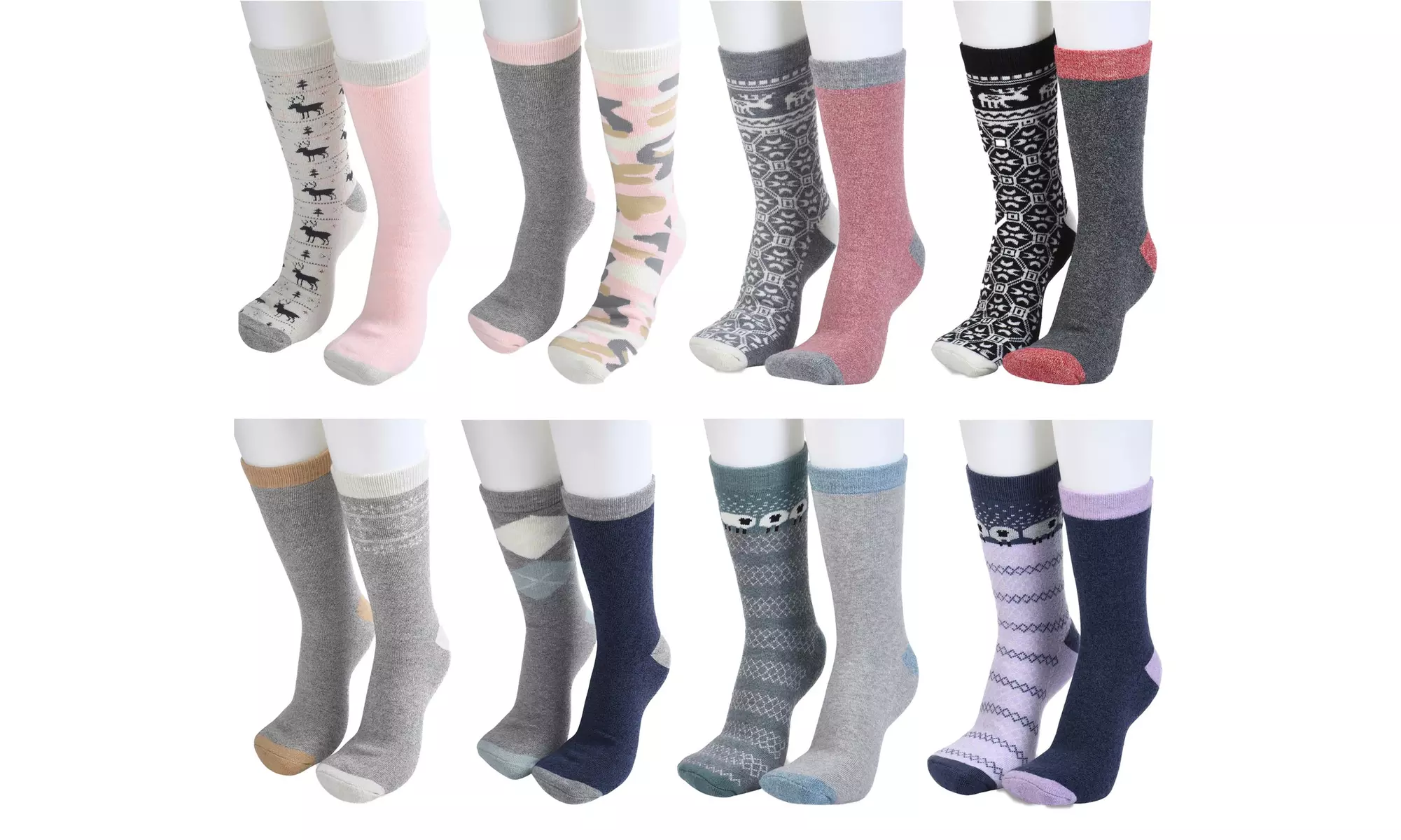 Gaahuu Women's 2 Pack Super Soft Midweight Cushioned Thermal Socks - Primary Image