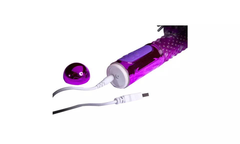 Thrusting Beads Rabbit Vibrator & Waterproof with Rotating (purple) - Second Medium
