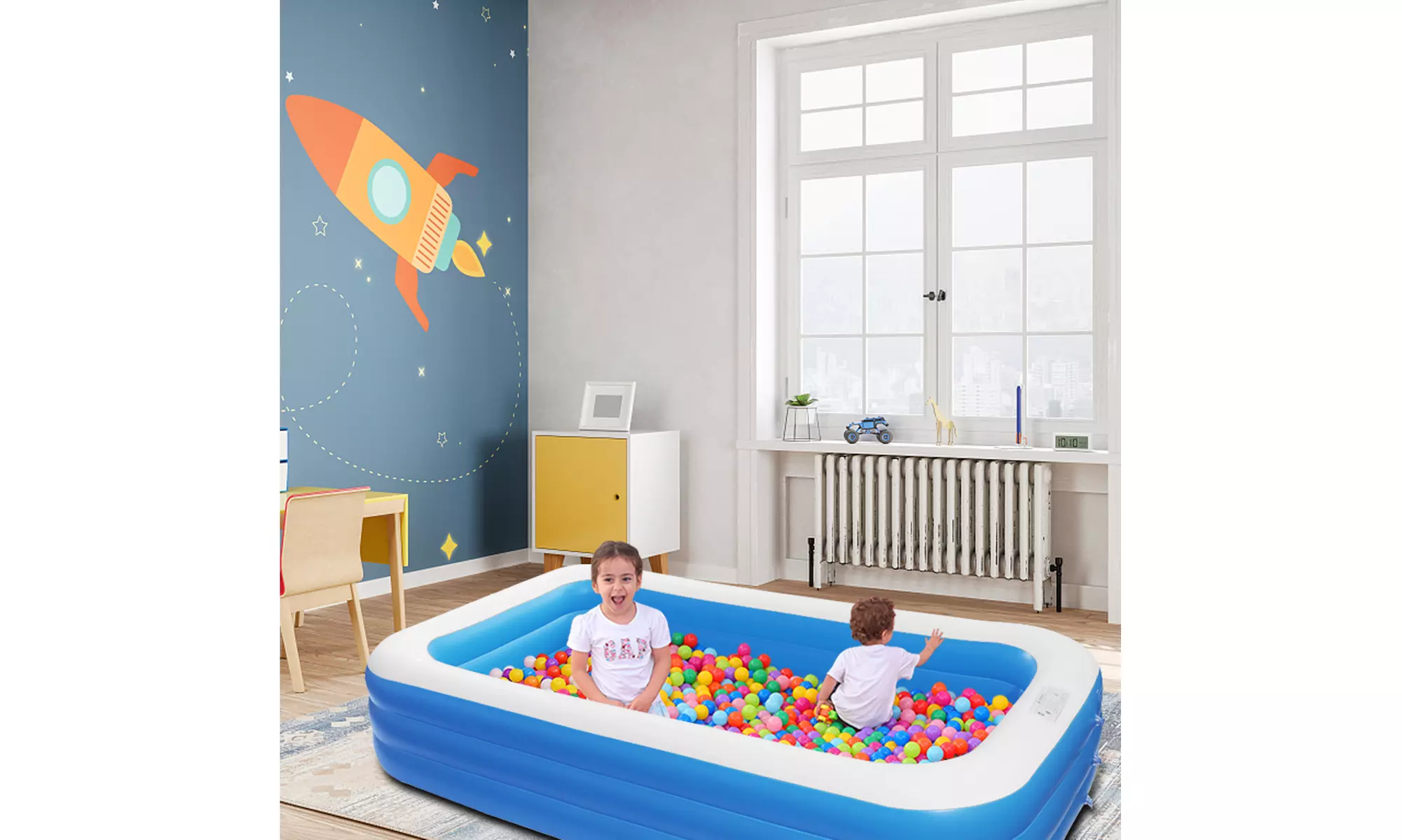 120" x 72" x 22" Inflatable Swimming Pool - Second Medium