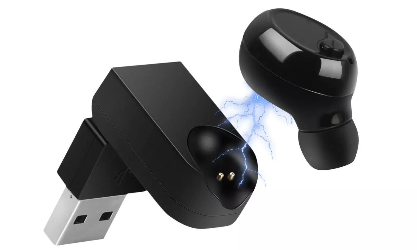 iMounTEK Wireless 4.1 Earbud Magnetic Charging Earpiece w/ Mic & USB Chargers - Primary Image