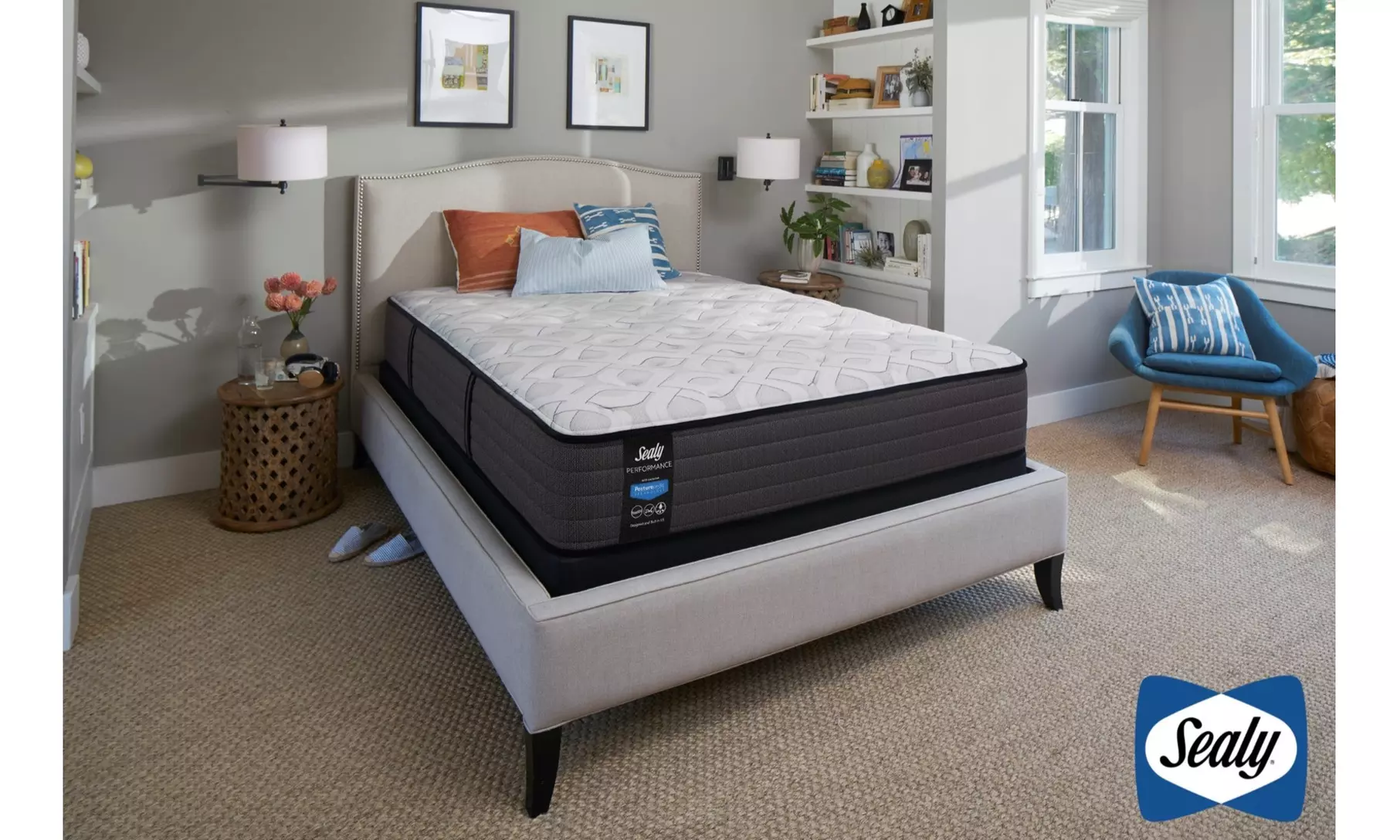 Sealy Response Performance 12.5'' Firm or Plush Tight Top Mattress Set - Primary Image