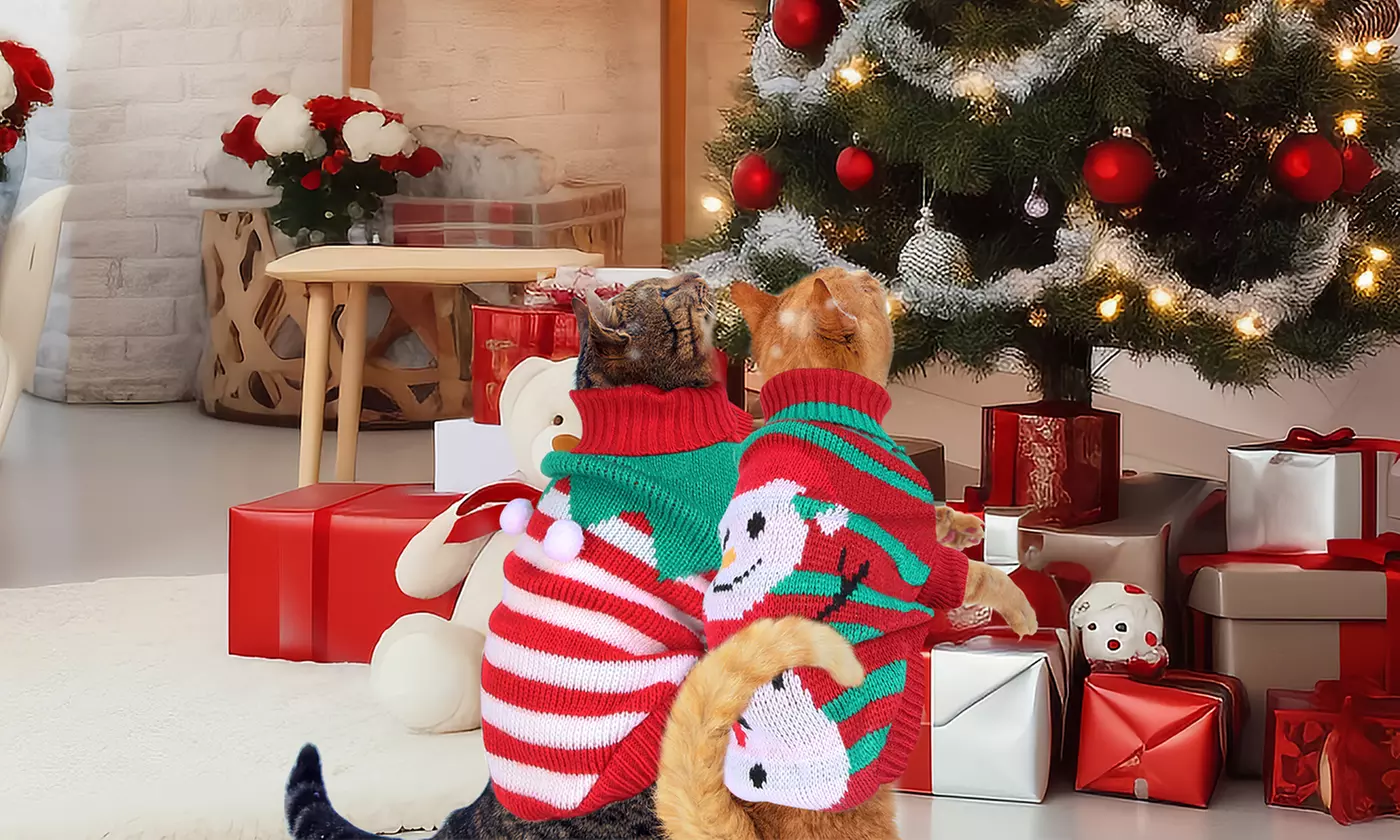 iMounTEK Warm Knit Christmas Sweater for Pets