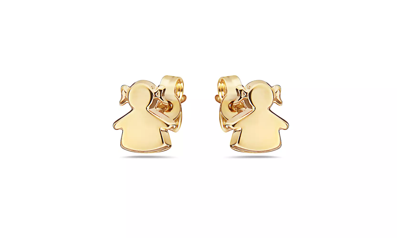 14K Solid gold Love Knot stud earrings