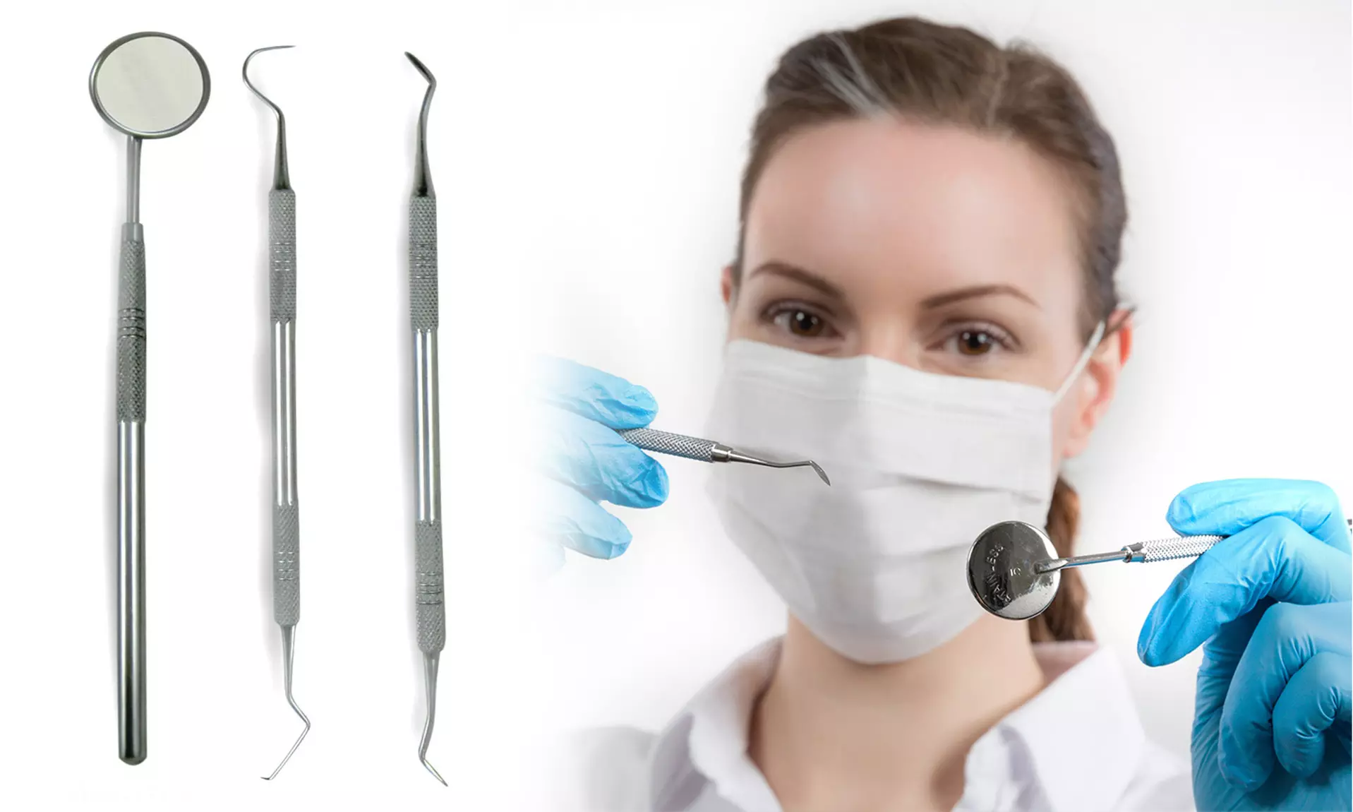 Surgical Grade Stainless Steel Dental Hygiene Kit (3-piece)