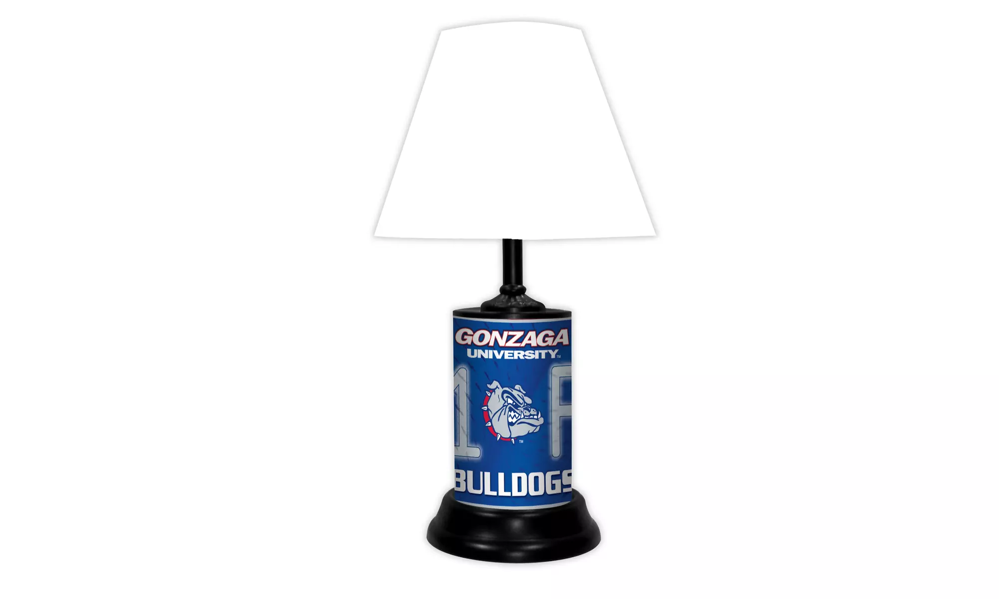 NCAA 18-inch Desk/Table Lamp with Shade, #1 Fan with Team Logo