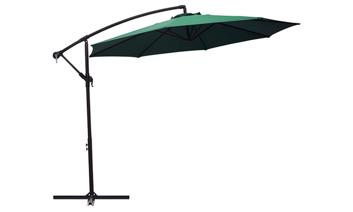 Up To 61 Off On 10ft Hanging Outdoor Umbrella Groupon Goods