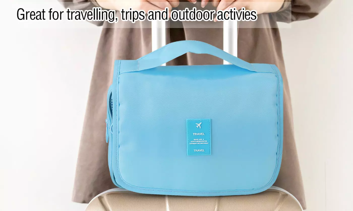 Large Cosmetic Makeup Travel Organizer Hanging Toiletry Bag