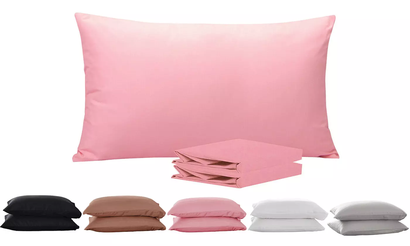 2 Pcs Ultra Soft Microfiber Pillowcases Set Standard or King Size