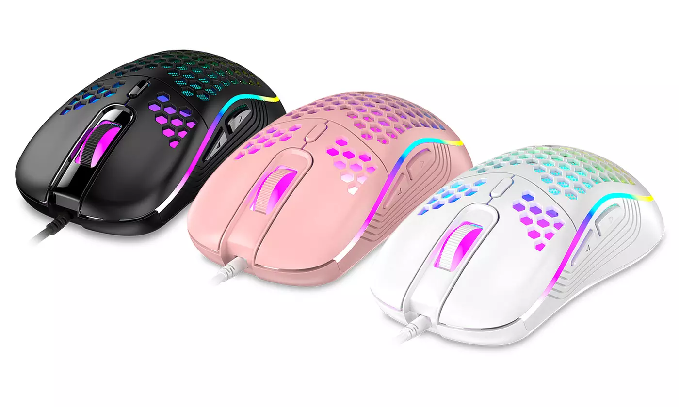 BLOODBAT 7200 DPI Adjustable 6 Button RGB Backlit Optical Wired Gaming Mouse - Primary Image