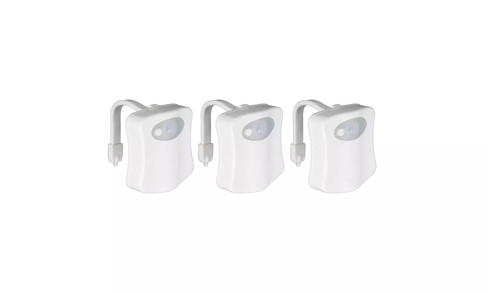 US 3-6 Pack Motion Sensor Activated LED 16 Colors Changing Toilet Night Light