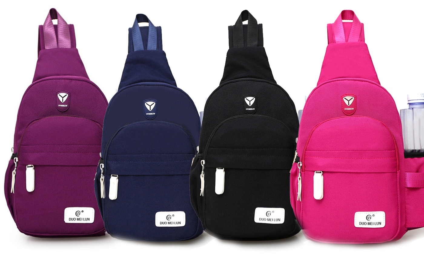 Nylon Crossbody Shoulder Chest Cycle Sling Bag Travel Backpack 