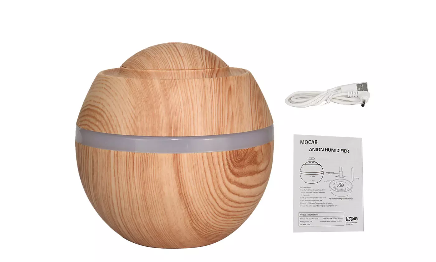 500ml 7 LED USB Essential Oil Aroma Diffuser Ultrasonic Humidifier Air Purifier - Second Medium