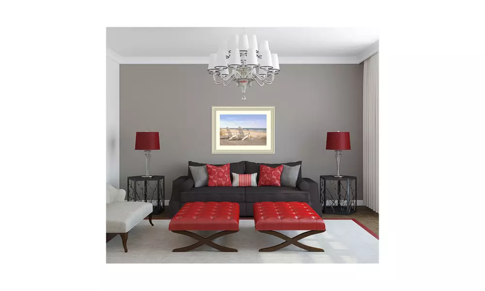 Framed Art Print 'Point East' by Daniel Pollera: Outer Size 40 x 30" - Second Medium