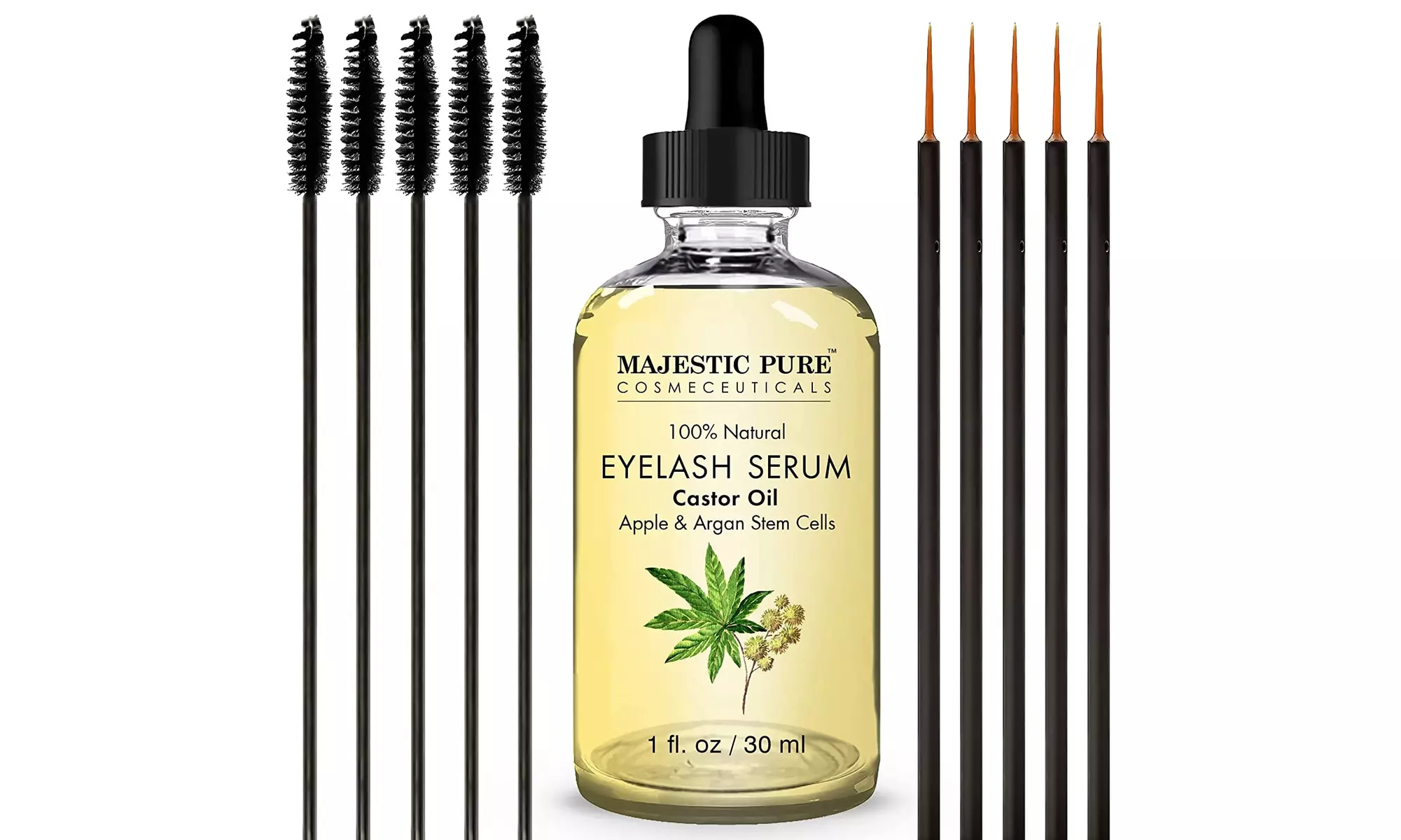 Majestic Pure Castor Oil Eyelash Serum - with Apple & Argan Stem Cells - Eyelash - Primary Image