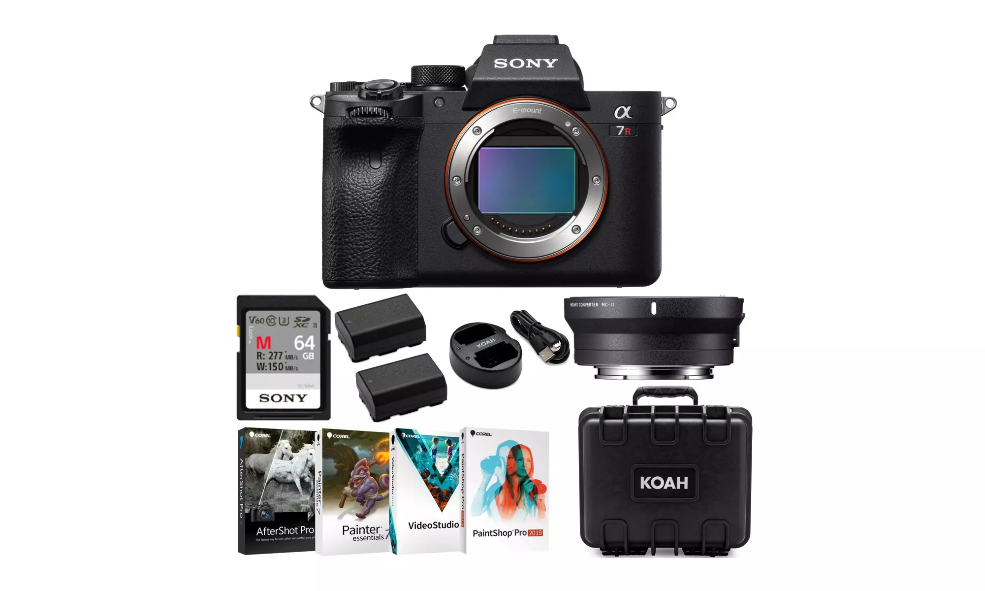 Sony Alpha a7R IV Full-Frame Mirrorless Body and Sigma MC11 Adapter for Canon EF - Primary Image