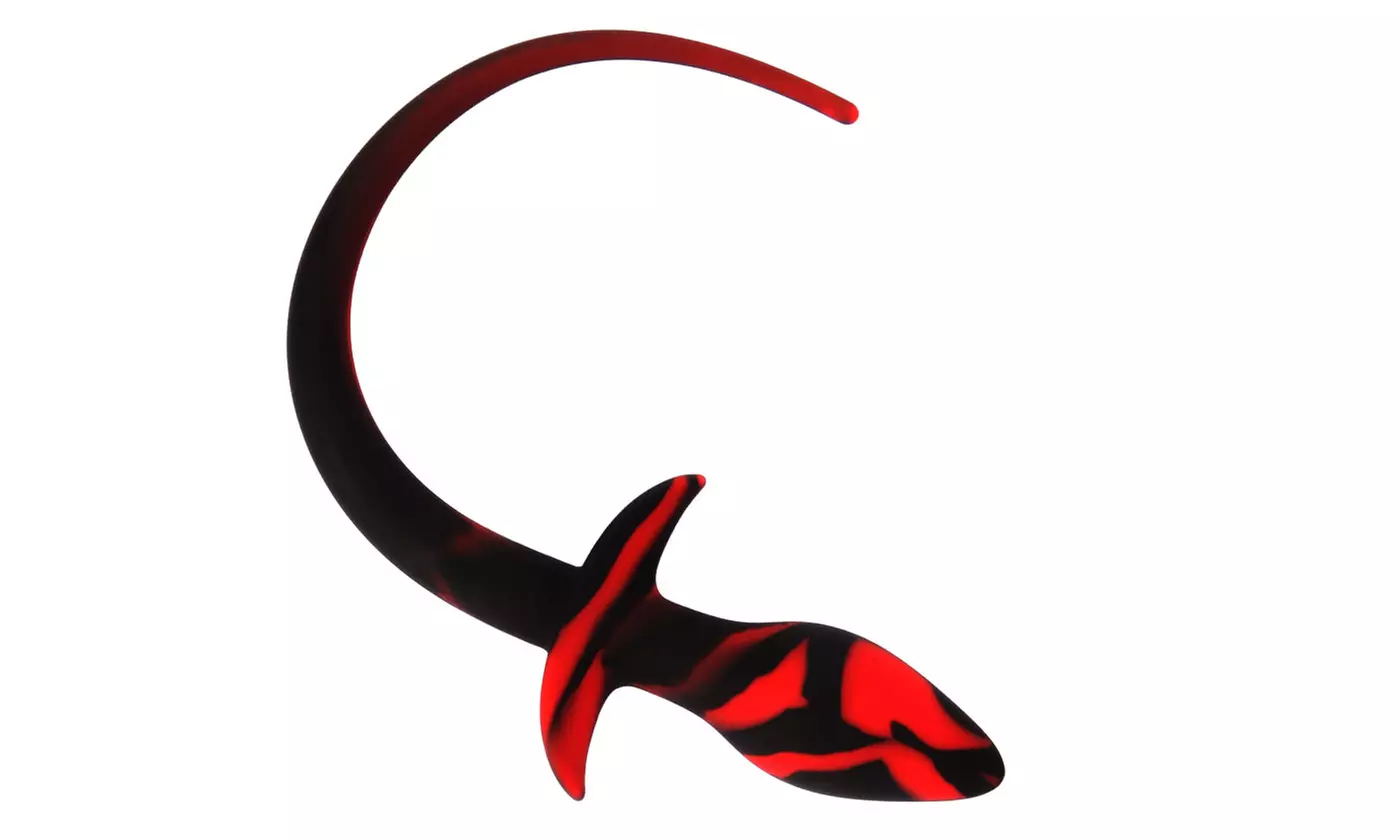 Silicone Dog Tail Anal Plug - Second Medium