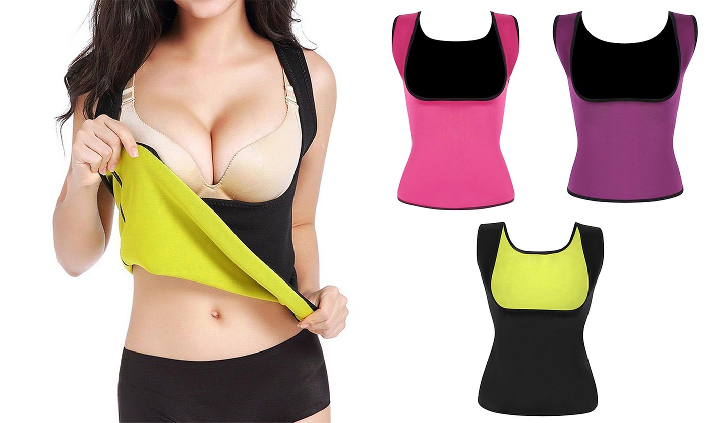 iMounTEK Women's Fitness Compression Sauna Shirt Waist Training Body Shaper Vest
