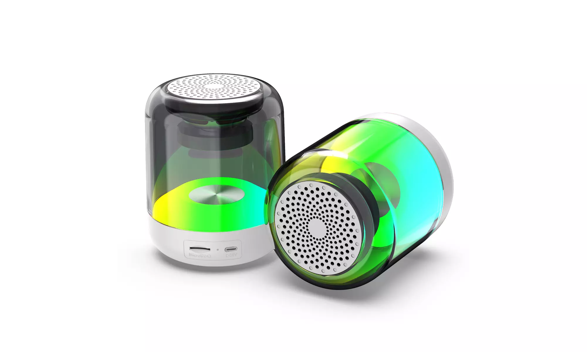 Zummy SYNCWAVE LED Wireless Bluetooth Speakers with Synchronized Audio 2-Pack - Primary Image