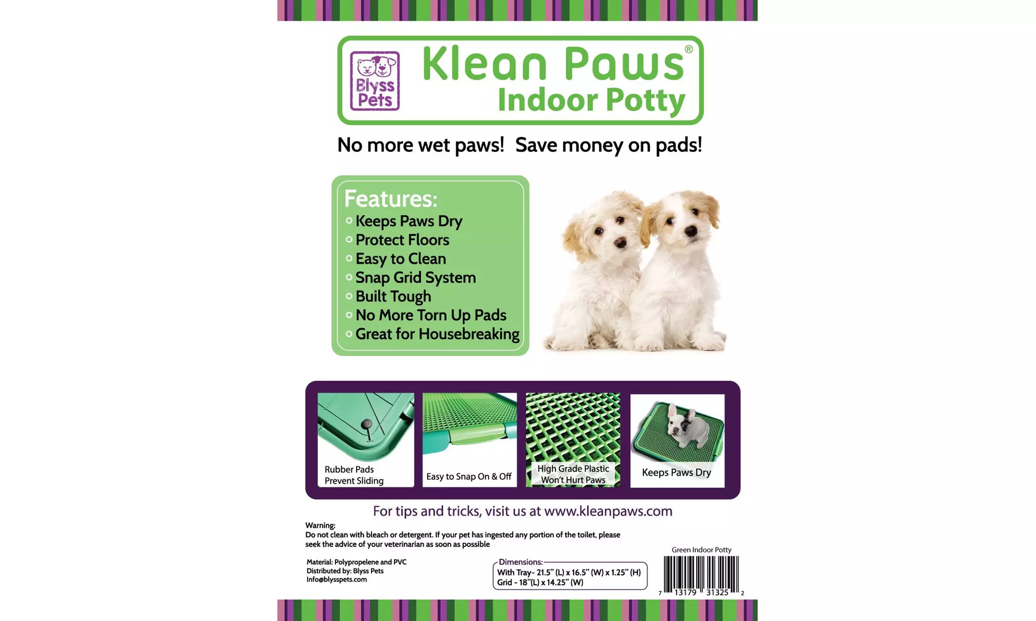 Blyss Pets Klean Paws Indoor Groupon Goods