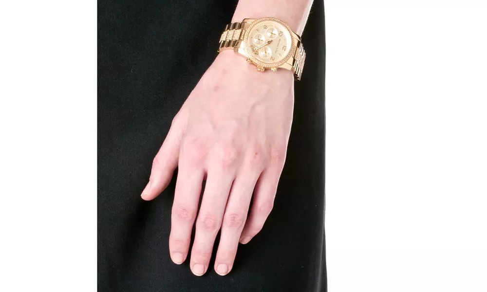 Michael Kors Women's 'Runway' Stainless Steel Watch - Second Medium