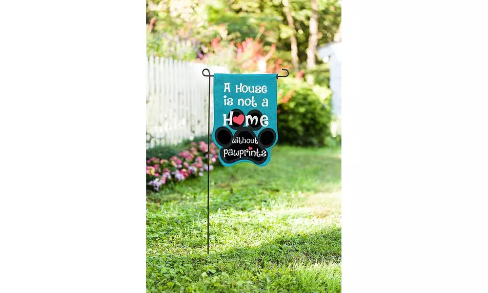 Man's Best Friend Garden Flags (Suede, Burlap, or Satin) - Primary Image