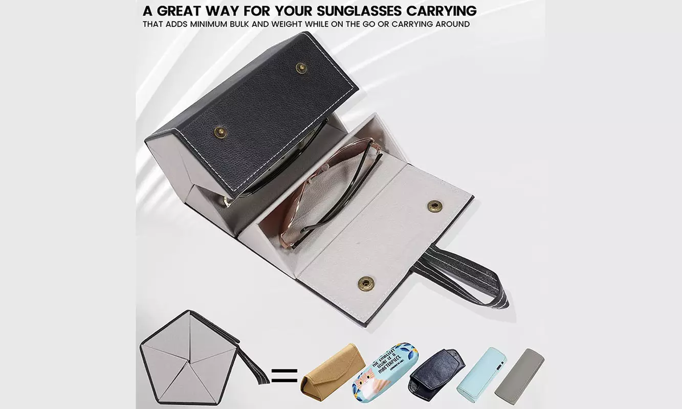 Travel Glasses Case Multiple Pairs Portable Eyeglasses Storage Case
