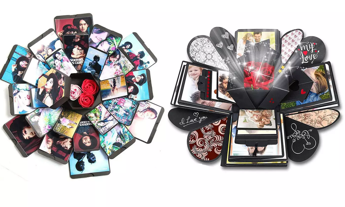 Creative Explosion Box DIY Photo Album Memory Box for Birthday Anniversary - Primary Image