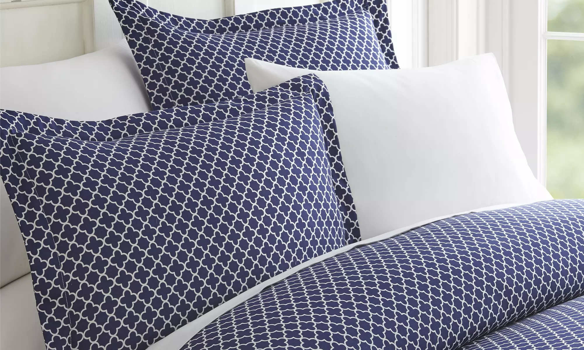 Merit Linens Premium 3 Piece Pattern Duvet Cover Set 