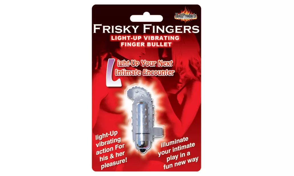 frisky finger light up vibrating finger bullet - clear - Primary Image