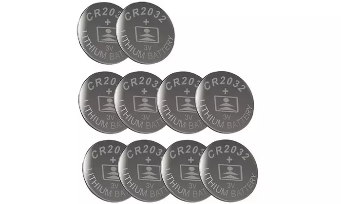 10 Pack: CR2032 3V Lithium Battery