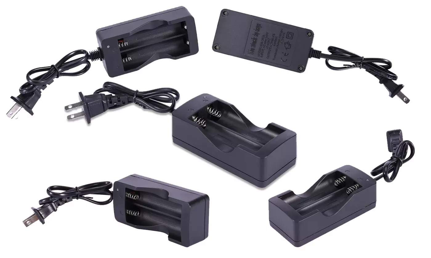 AC 110V 220V Dual Charger For 18650 3.7V Rechargeable Li-Ion Battery US Plug - Primary Image