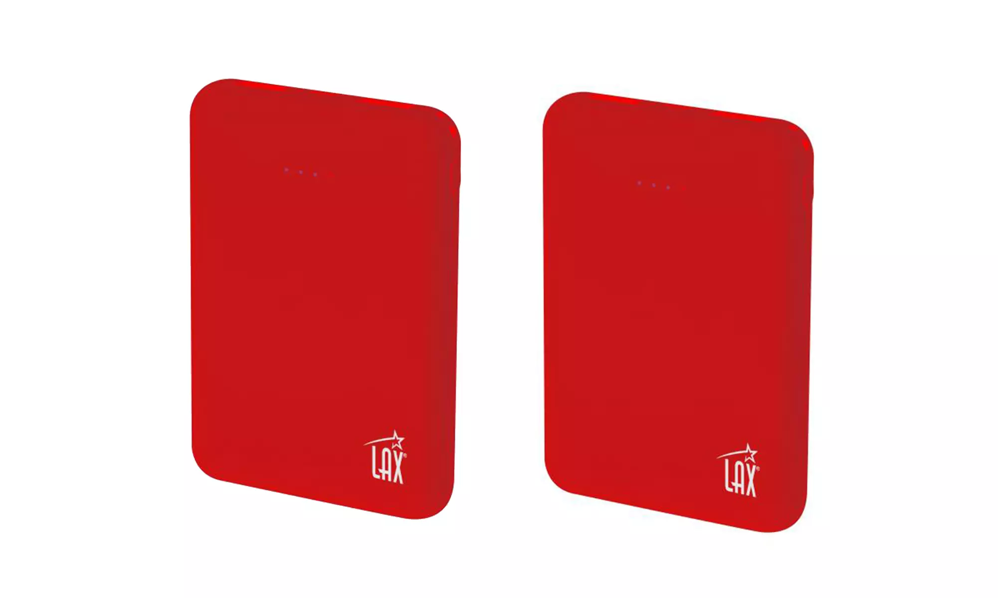 Rubberized Power Bank 6,000 or 12,000mAh LED Dual-USB