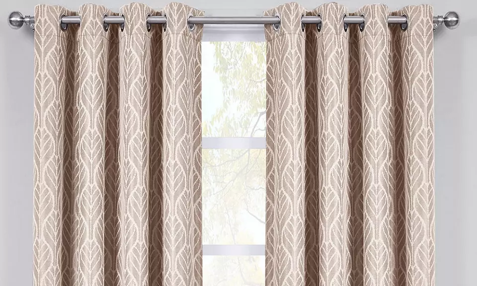 Hilton Triple Weave 108"x 84" Blackout Window Curtain Panel (Pair) - Second Medium