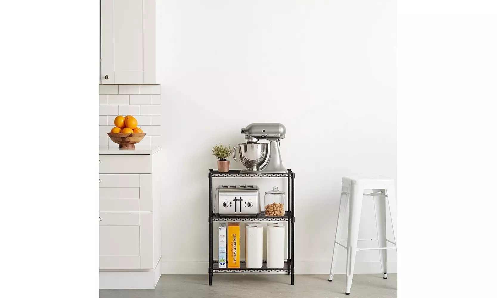 3/4/5-Tier Commercial Chrome Shelving Rack Adjustable Shelf Storage