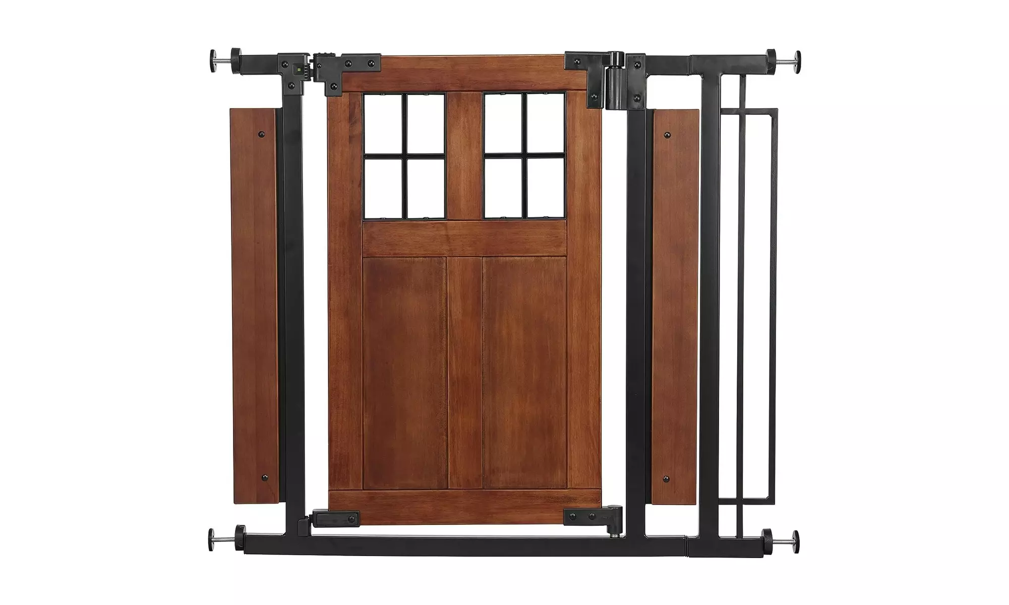 Evenflo Barn Door Walk-Thru Gate (Farmhouse Collection) - Brown - Primary Image
