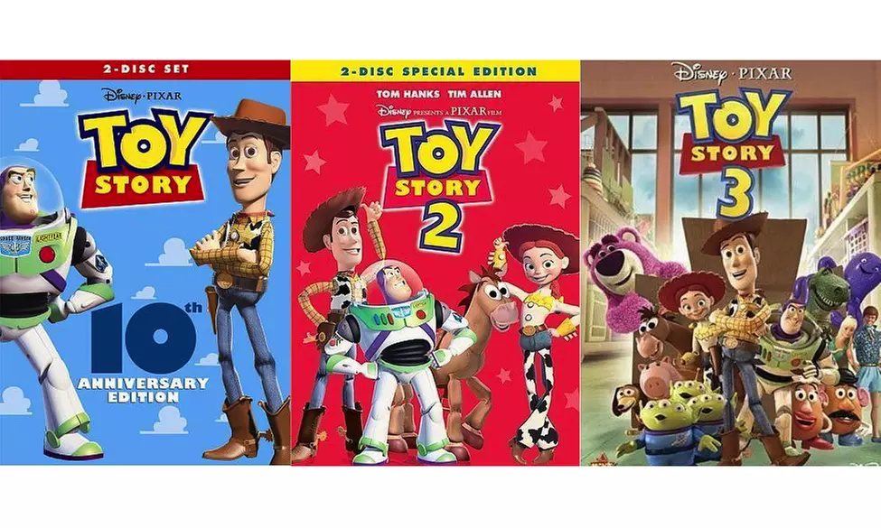 Toy Story I II & III (Trilogy) DVD Combo  1 2 3 - Second Medium