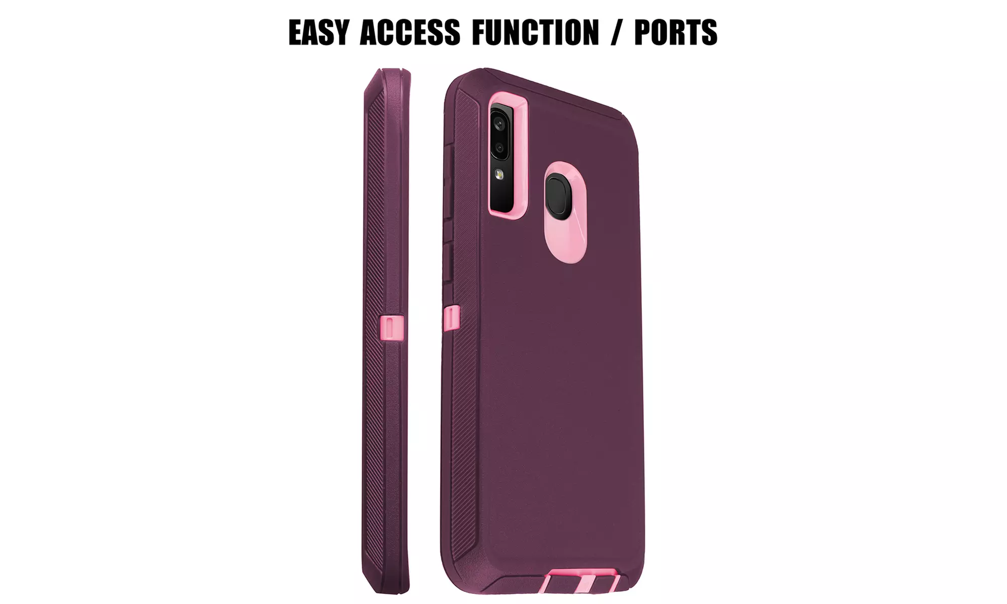For Samsung Galaxy A20/Galaxy A30 Heavy Duty Hybrid Shockproof Case Cover
