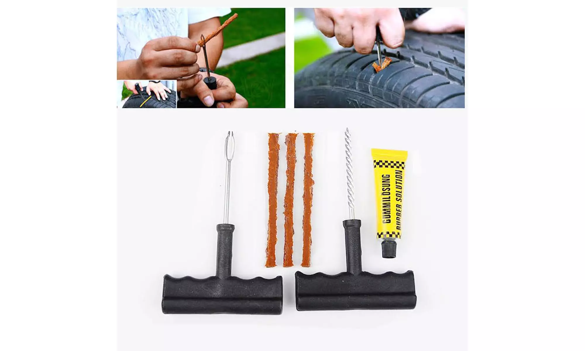 Car Tire Plug Repair Tool Kit Set - Primary Image