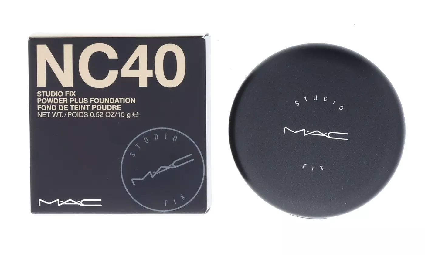 MAC Studio Fix Powder Plus Foundation for Women 0.52 oz Color NC40