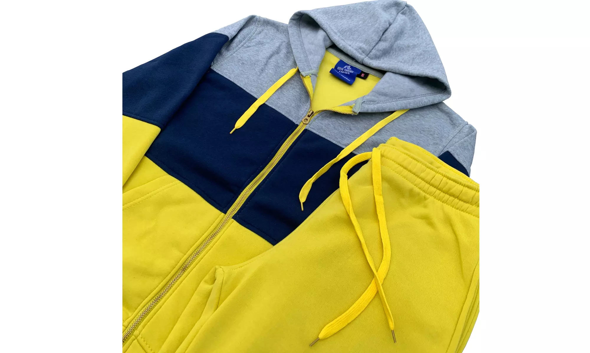 Women's 2-Piece Fleece Sweatsuit Jogger Colorful Sweat Jacket & Sweatpants 