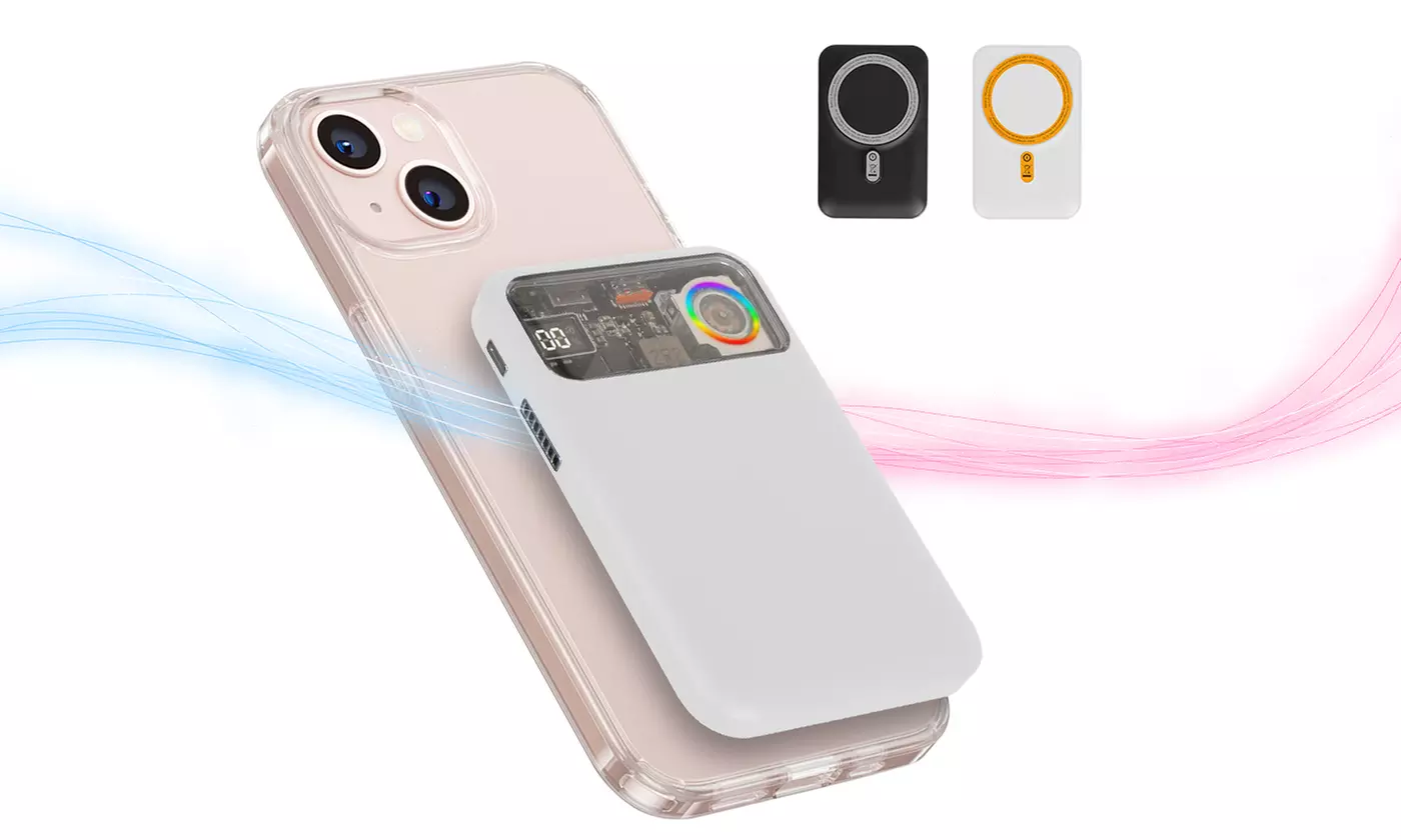PowerMaster 10000mAh MagSafe Wireless Power Bank with 18W Fast Charging