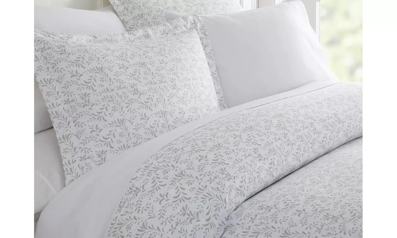 Merit Linens Premium Ultra Soft 3 Piece Patterned Duvet Cover Set