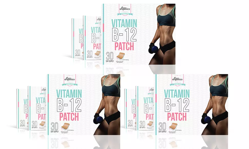  Select Organics Vitamin B-12 Patches (1- 3- 6- or 9- Pack)