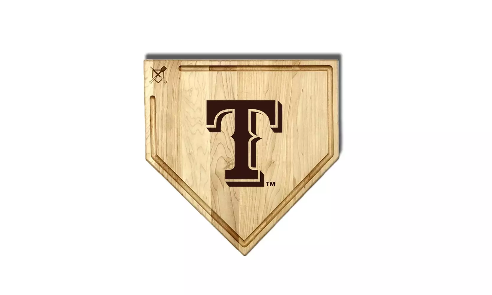 MLB 12-Inch or 17-inch Wooden Home Plate Cutting Board