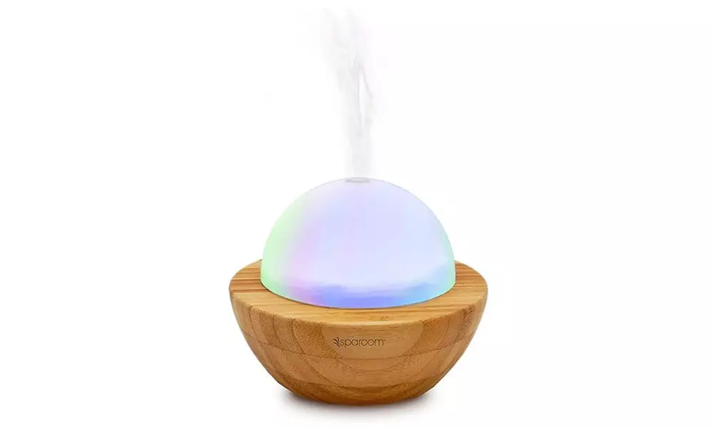 Sparoom Aroma Globe Glass & Bamboo Essential Oil Diffuser - Primary Image