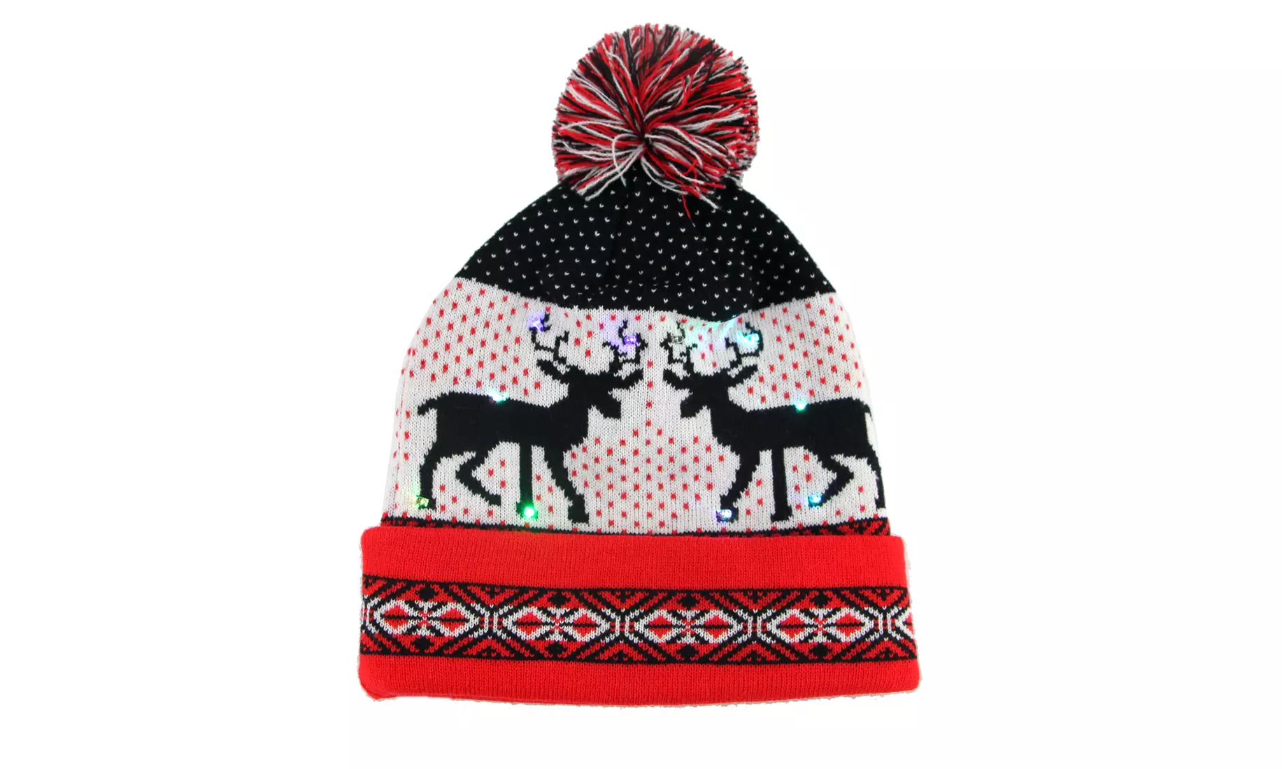 EZGO Colorful 10 LED Light Up Beanie Knit Hat Winter Warm