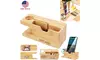 Bamboo Charging Station Dock Stand Holder For Apple Watch iPhone iPad