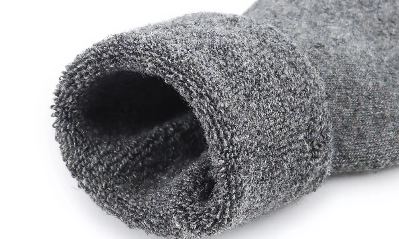3 Pairs Thermal Warm Winter Cushion Moisture Wicking Boot Socks 